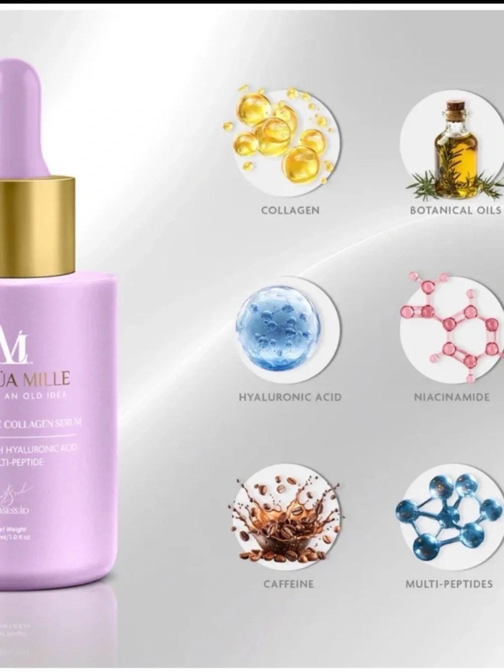 Latoua Mille Firming Radiance Face Serum Collagen HA Niacinamide 30 ml